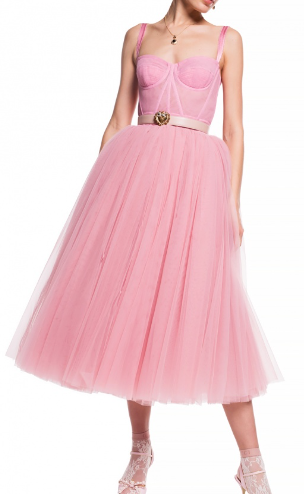 pink tulle Dolce & Gabbana corset dress