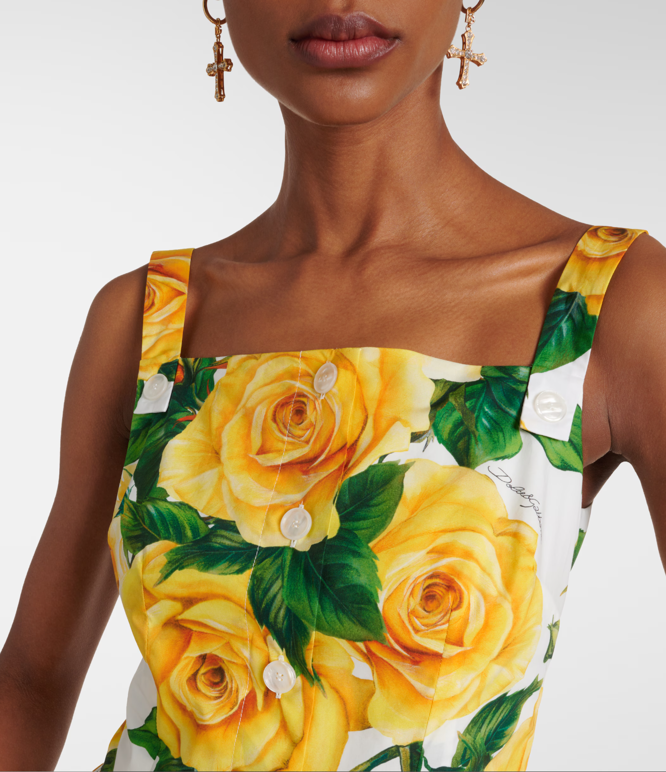 Oscar De La Renta sunflower dress