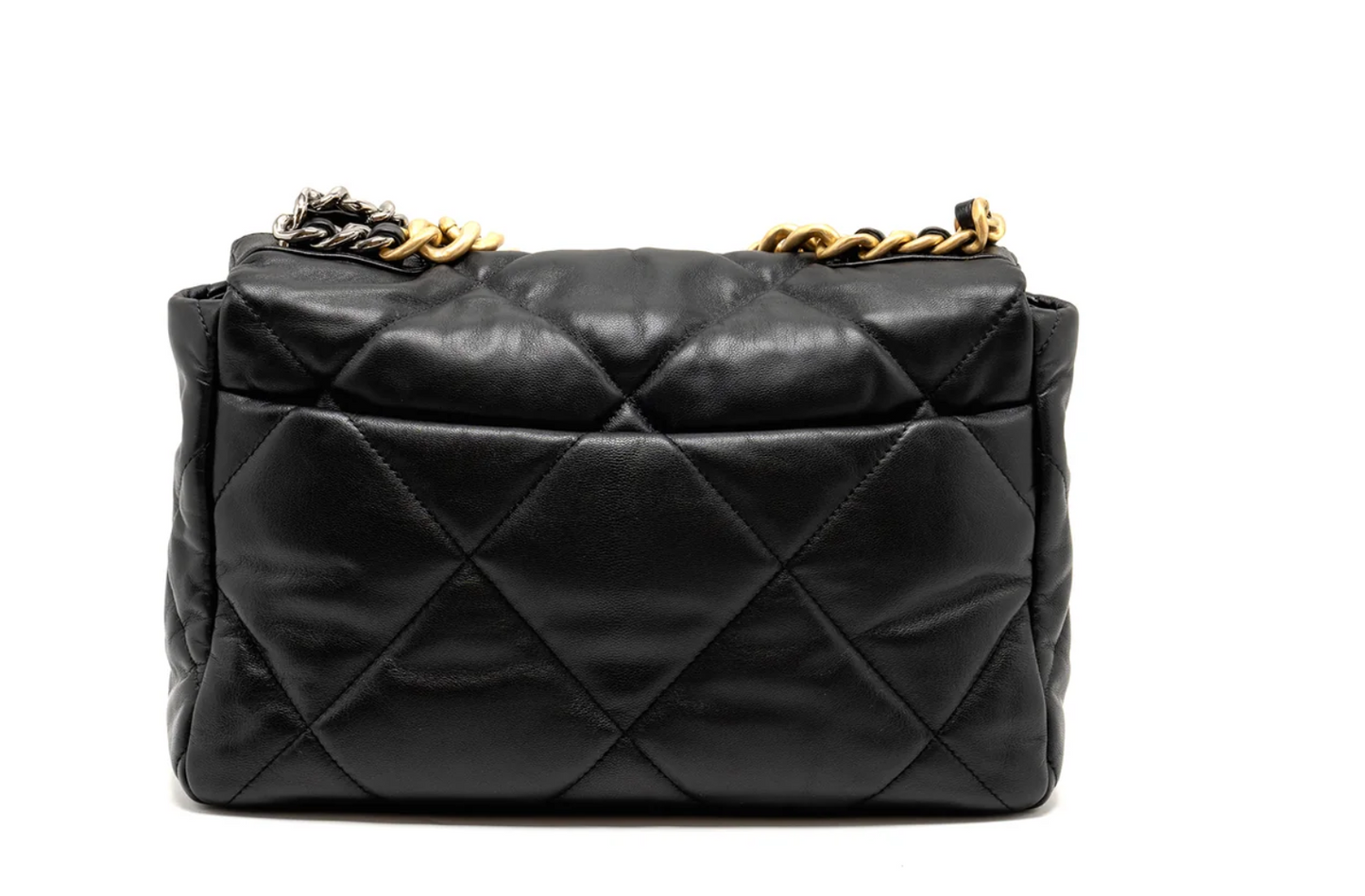 Chanel Large 19 Bag Goatskin Black Multicolour Hardware