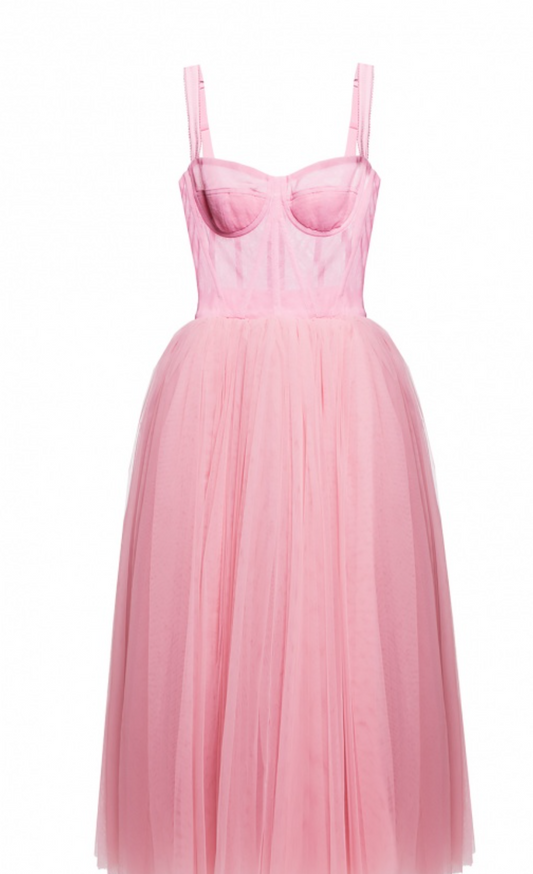 pink tulle Dolce & Gabbana corset dress