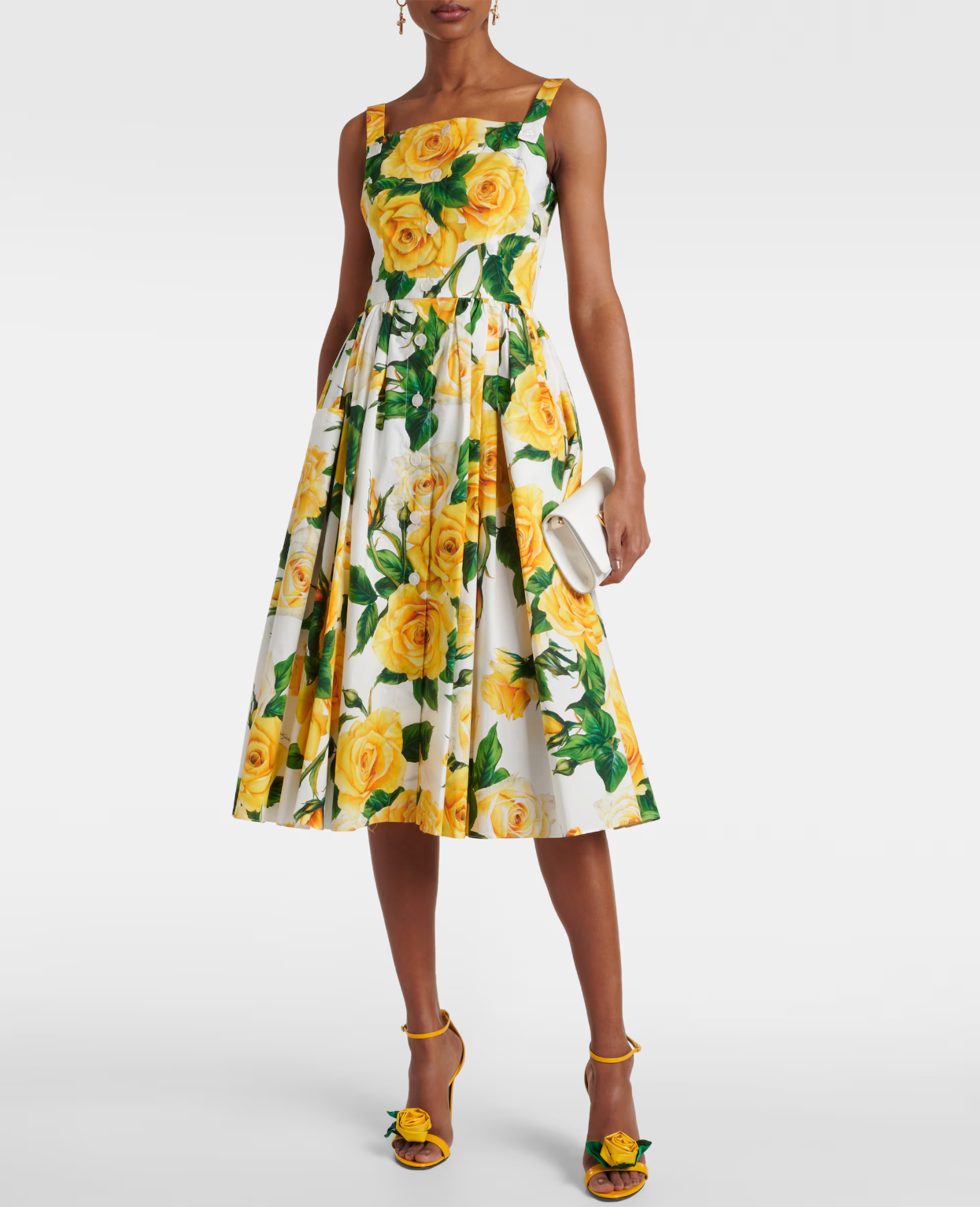 Oscar De La Renta sunflower dress