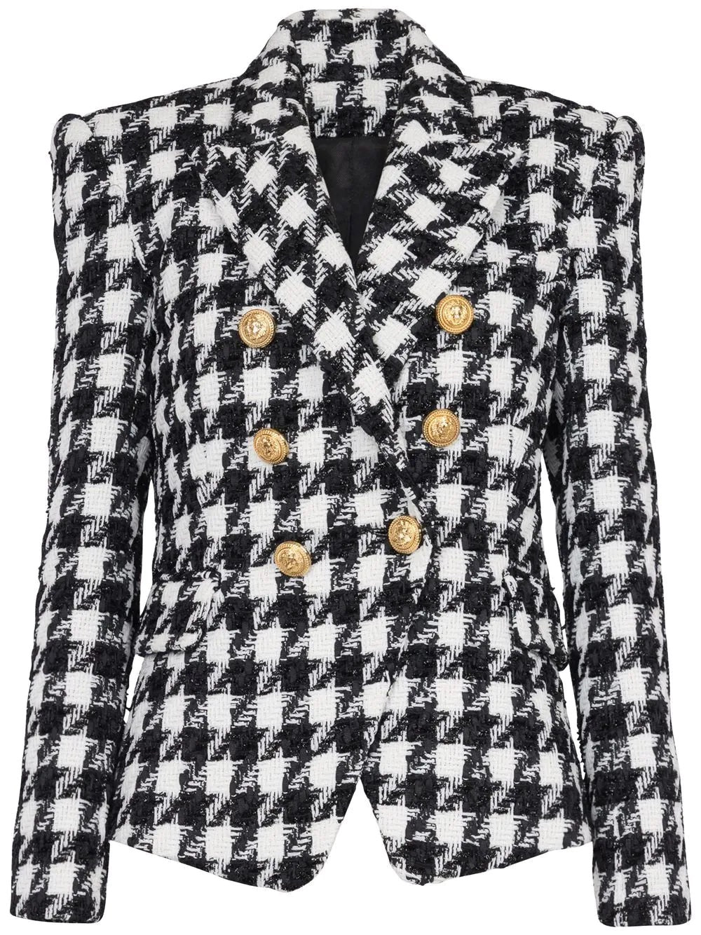 Balmain
houndstooth tweed blazer