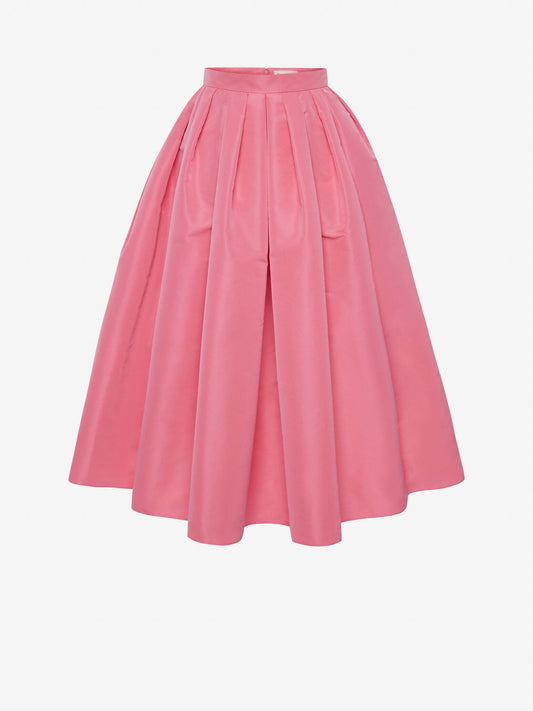 ALEXANDER MCQUEEN Taffeta midi skirt