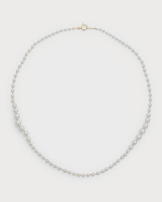 MIZUKI
14-karat gold pearl necklace